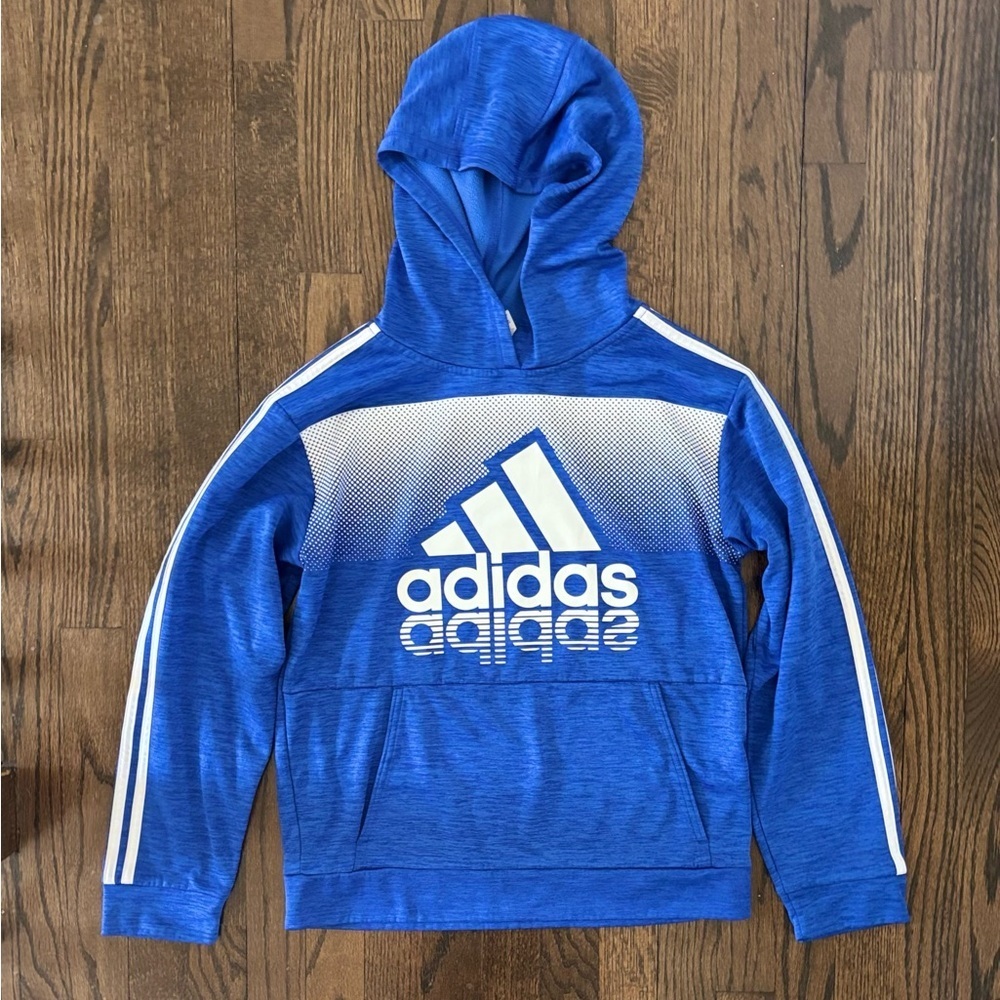 Youth boy Adidas Blue Hoodie